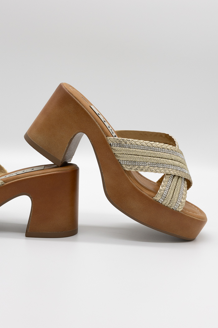 Πέδιλα mules (super soft) με strass λουράκια χιαστί 3870-Μαύρο Πέδιλα mules (super soft) με strass λουράκια χιαστί 3870-Μαύρο